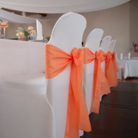 Hochzeitsdekoration - Verleih von Schleifenbändern für Stuhlhussen